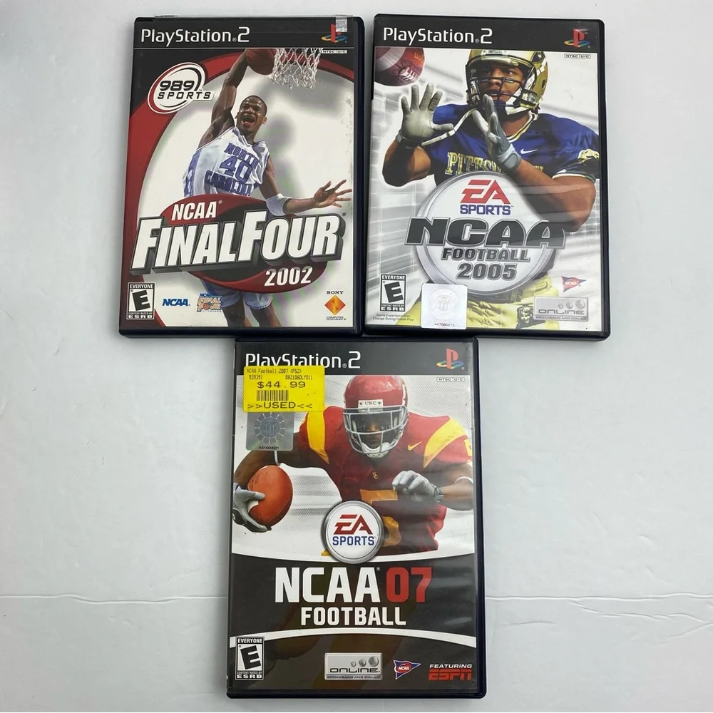 PS2 Sports Game Bundle (16) NFL Madden NCAA NBA NHL PGA NASCAR Untested